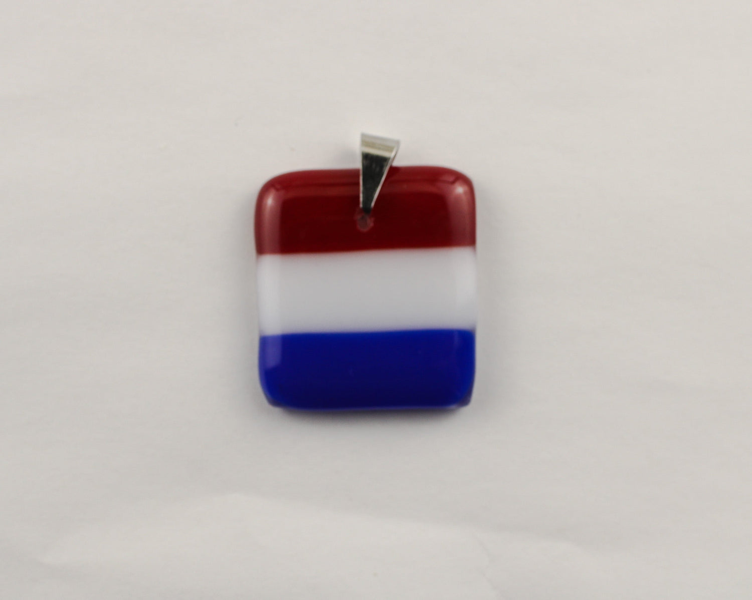 Red, white, and blue band colors  symbolic of the United States flag,