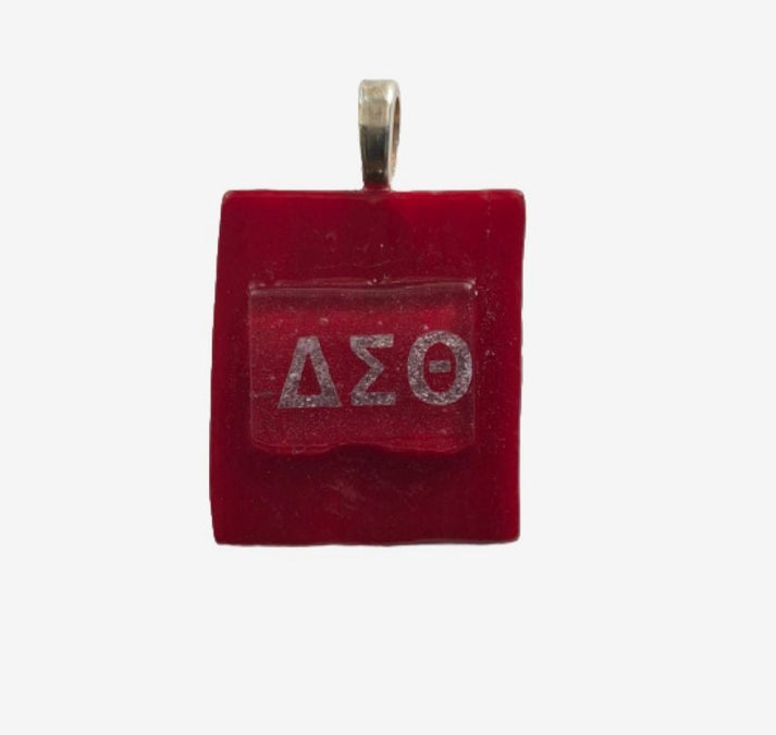 Delta Sigma Theta Sorority Pendant Red – N and S Atelier