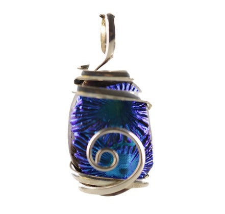 Brilliant Blue Ripple Pendant