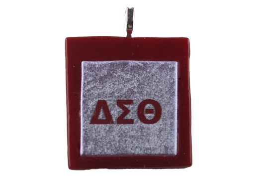 Delta Sigma Theta Sorority Silver Pendant