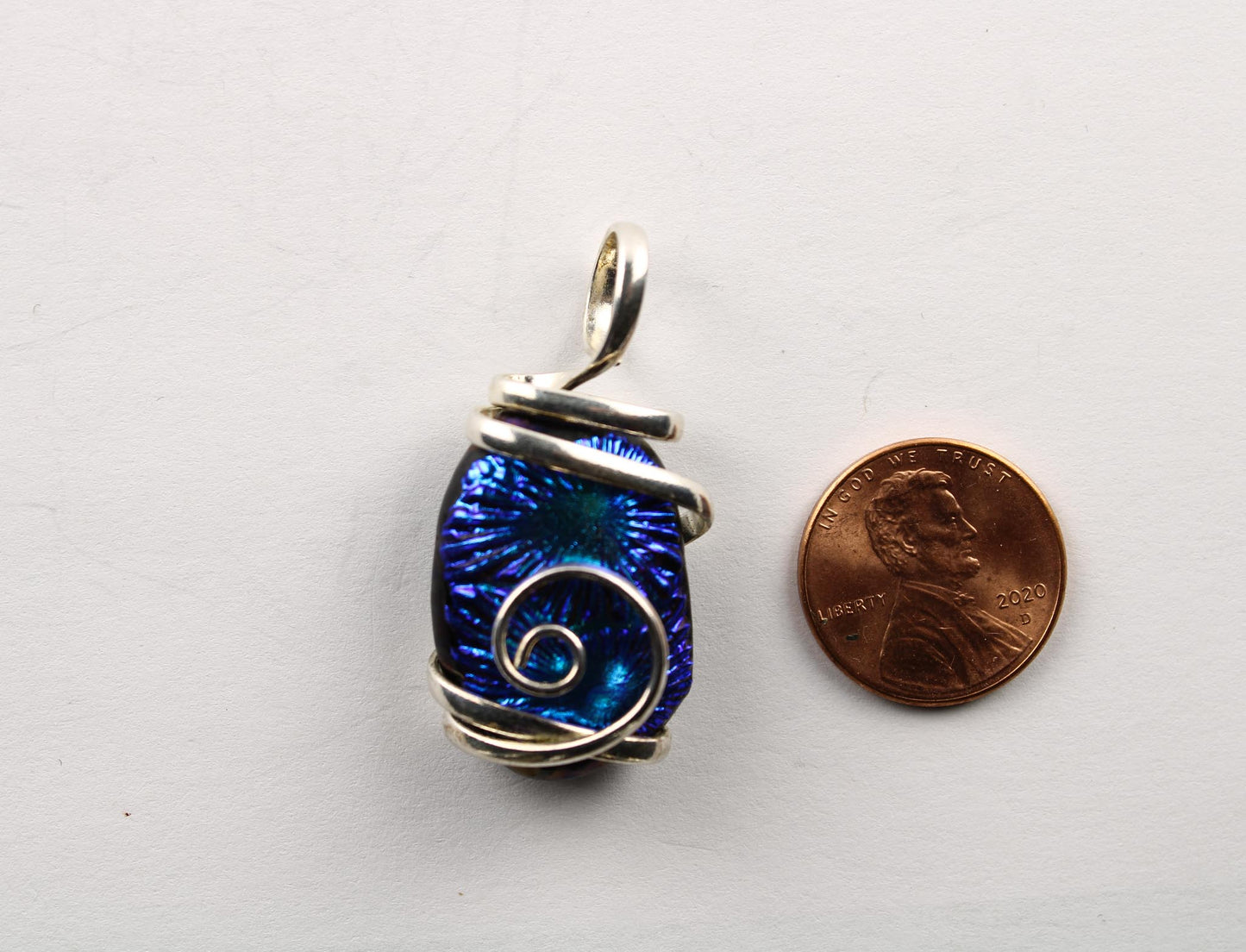 Brilliant Blue Ripple Pendant