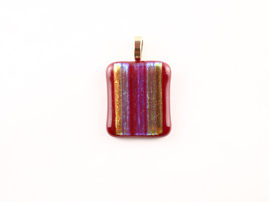 Lustre lines on red